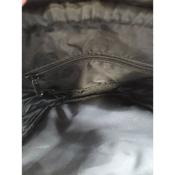 Victoria Secret Silver Faux Leather Crossbody Bag With Gold Chain & Fringe Tasse - Picture 5 of 6